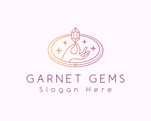 Sparkling Crystal Gem logo design