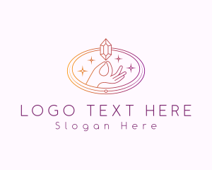 Spa - Sparkling Crystal Gem logo design