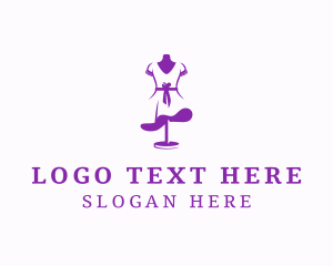 Garment - Tailoring Dress Mannequin logo design