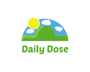 Daily - Sun Clouds Nature logo design