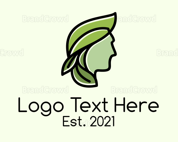Green Leaf Organic Man Logo