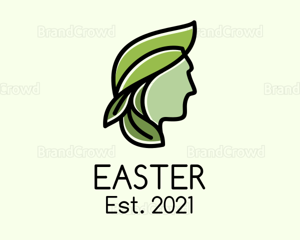 Green Leaf Organic Man Logo
