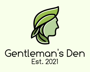 Green Leaf Organic Man logo design