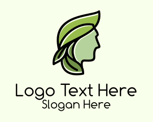 Green Leaf Organic Man Logo