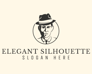 Silhouette - Noir Detective Silhouette logo design