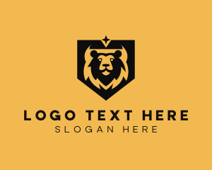 Animal - Wildlife Bear Shield logo design