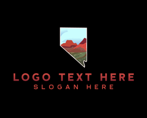 Grand Mesa - Nevada Red Rock Canyon Nature logo design