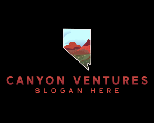 Canyon - Nevada Red Rock Canyon Nature logo design