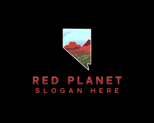 Nevada Red Rock Canyon Nature logo design