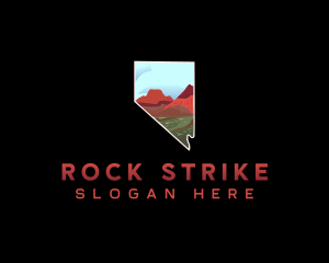 Nevada Red Rock Canyon Nature logo design