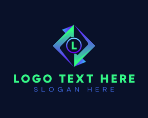 Elevation - Geometric Accounting Arrow logo design