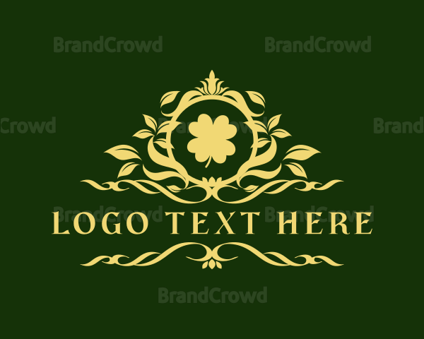 Elegant Clover Leaf Logo