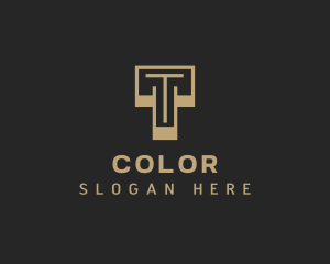 Golden - Deluxe Generic Letter T logo design