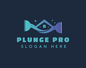 Plunger - House Cleaning Plunger logo design