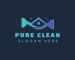 House Cleaning Plunger logo design