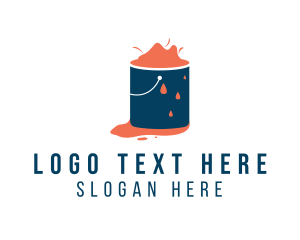 Bucket - Paint Bucket Home Painting logo design