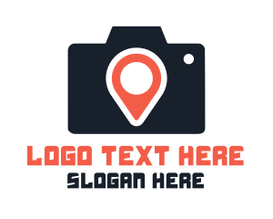 Cameraman - Photography Location Pin logo design