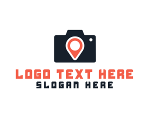 Photography Location Pin logo design