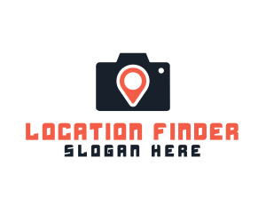 Photography Location Pin logo design