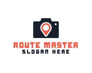 Photography Location Pin logo design