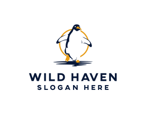 Wild Penguin Zoo logo design