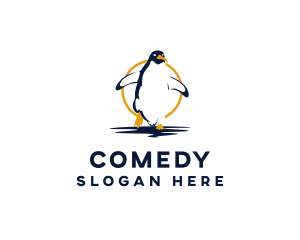 Aquatic - Wild Penguin Zoo logo design