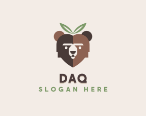 Pub - Bear Natural Leaves logo design