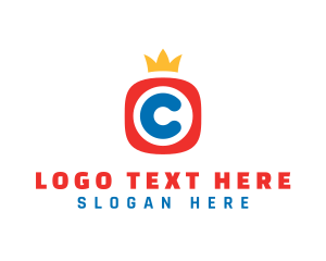 Online - Media Crown Letter C logo design