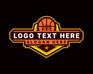 Basketball Ball Sports logo design