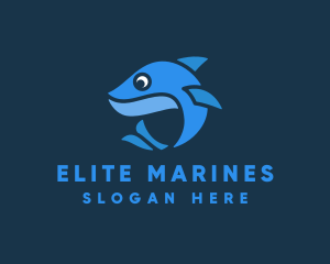 Marine Aquatic Whale logo design