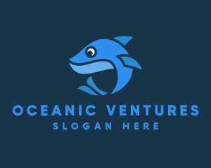 Marine Aquatic Whale logo design