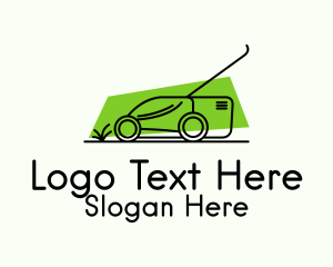 Lawn Mower Outline  Logo