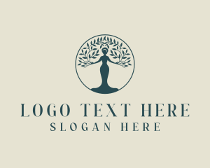 Environmental - Natural Woman Beauty logo design