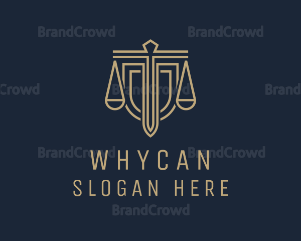 Legal Justice Sword Logo