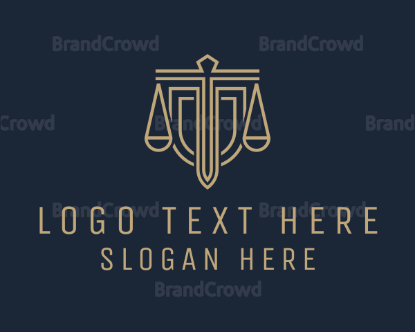 Legal Justice Sword Logo
