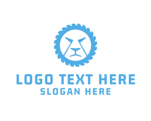 Wheel - Lion Industrial Saw logo design