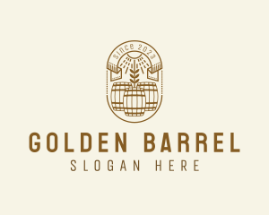 Wheat Barrel Brewery logo design