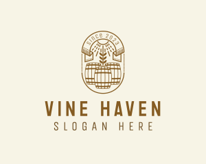 Wheat Barrel Brewery logo design