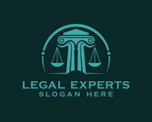 Lawyer - Scale Pillar Lawyer logo design