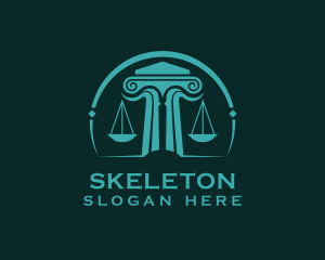 Lawyer - Scale Pillar Lawyer logo design