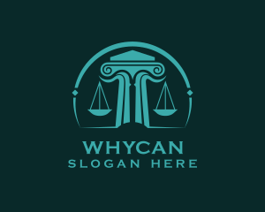 Defendant - Scale Pillar Lawyer logo design