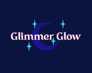 Moon Stars Glow Company logo design