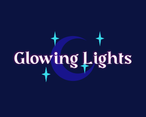 Moon Stars Glow Company logo design