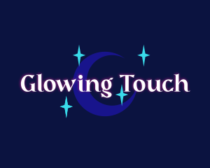 Moon Stars Glow Company logo design