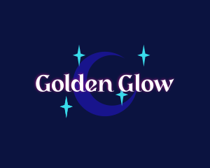 Moon Stars Glow Company logo design