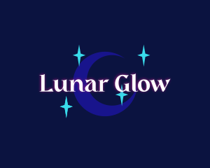 Moon Stars Glow Company logo design