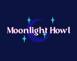 Moon Stars Glow Company logo design