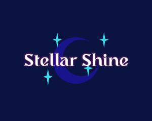 Moon Stars Glow Company logo design