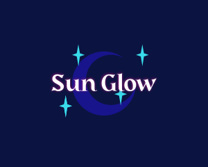 Moon Stars Glow Company logo design