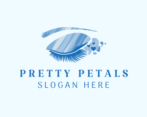 Blue Eyelash Cosmetics  logo design